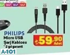 PHİLİPS MİCRO USB ŞARJ KABLOSU